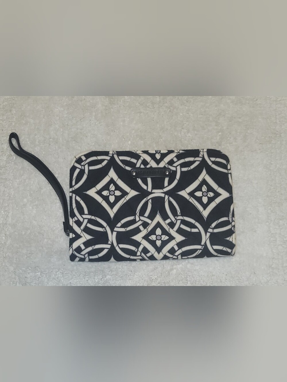 Vera Bradley Black and White Patterned Wristlet Wallet